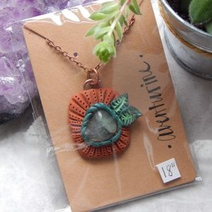 Handmade aventurine necklace